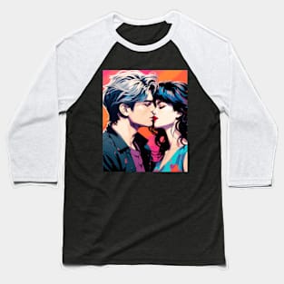 Intimate Japanese Kiss Baseball T-Shirt